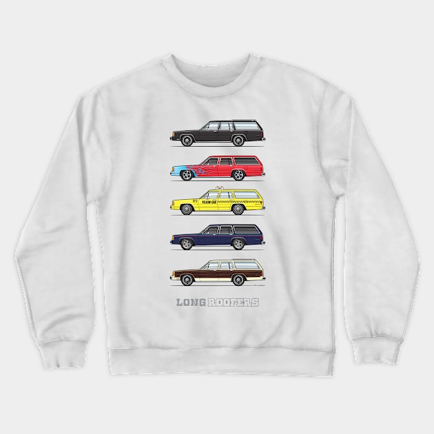 Long Roofers Crewneck Sweatshirt by JRCustoms44